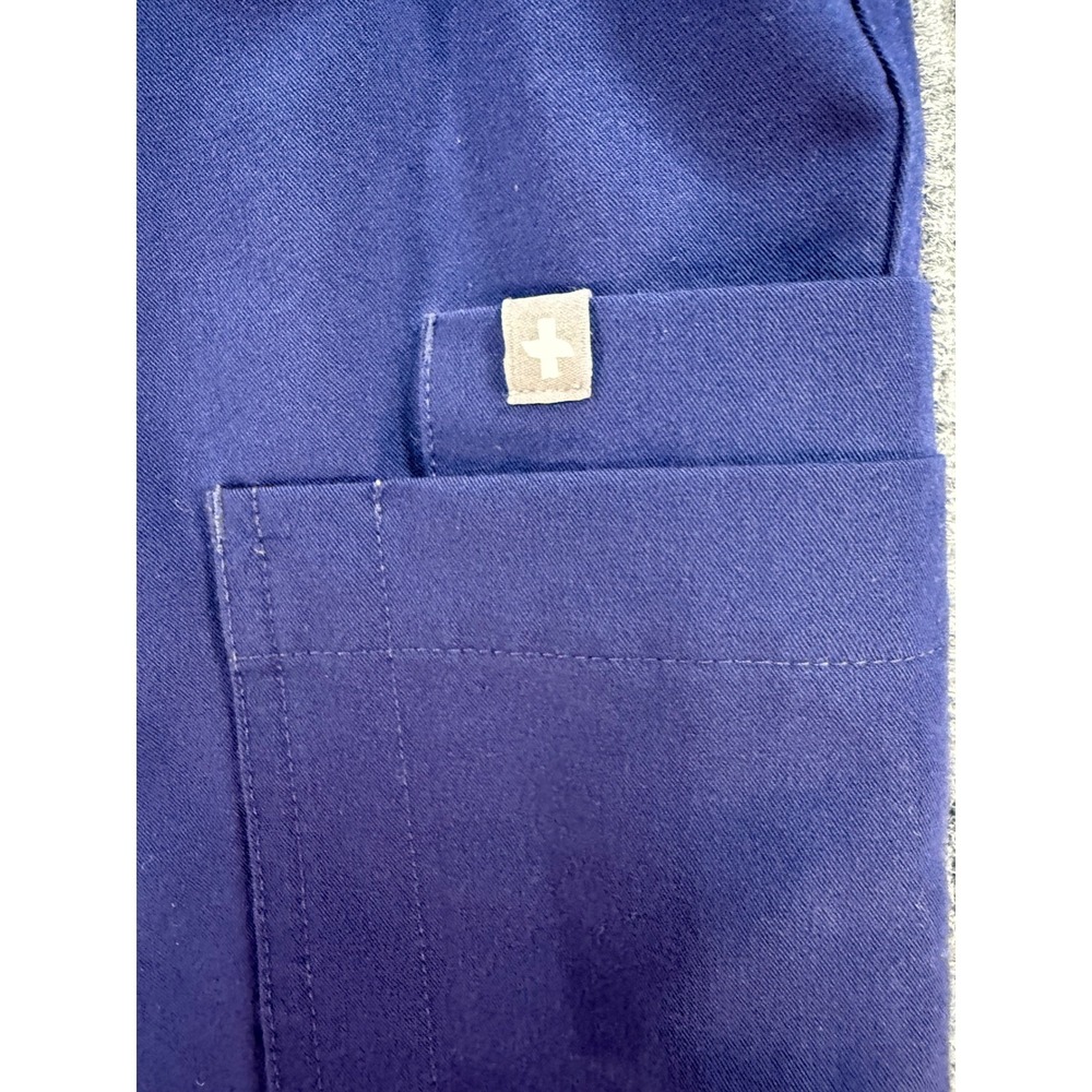 FIGS Yola Maternity Cargo Scrub Pants Navy Blue Technical Collection Size M - Picture 4 of 10